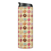 Cute Doughnut Pattern Thermosbeker (Geroteerd rechts)