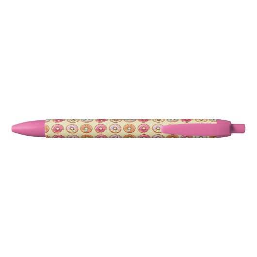 Cute Doughnut Pattern Zwarte Inkt Pen (Achterkant)