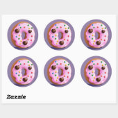 Cute Doughnut Ronde Sticker (Vel)