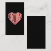 Cute Doula Heart Baby Birth Midoman Visitekaartje (Voorkant / Achterkant)