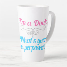 Cute Doula Superheld Latte Mok