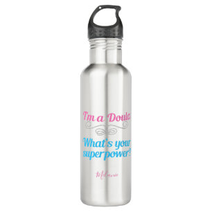 Cute Doula Superheld Waterfles