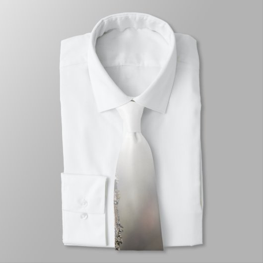 Cute Downy Woodpecker op de Boom Stropdas (Gebonden)