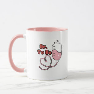 Cute Dr To Be Roze Tweekleurige Mok Voor Medische