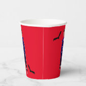Cute Dracula Halloween Papieren Bekers (Rechts)