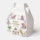 Cute Dragon 1st Birthday Party Bedankdoosjes (Voorkant Zijde)