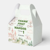 Cute Dragon 1st Birthday Party Bedankdoosjes (Achterkant)