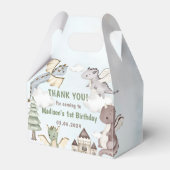 Cute Dragon 1st Birthday Party Bedankdoosjes (Voorkant Zijde)