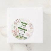 Cute Dragon 1st Birthday Party Bedankjes Labels (In situ)