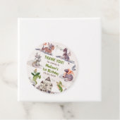 Cute Dragon 1st Birthday Party Bedankjes Labels (In situ)