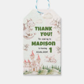 Cute Dragon 1st Birthday Party Cadeaulabel (Voorkant)