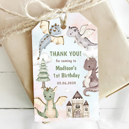Cute Dragon 1st Birthday Party Cadeaulabel