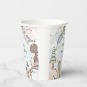 Cute Dragon 1st Birthday Party Papieren Bekers (Rechts)