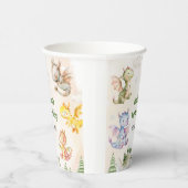 Cute Dragon 1st Birthday Party Papieren Bekers (Rechts)