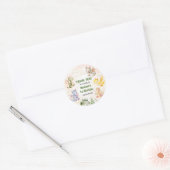 Cute Dragon 1st Birthday Party Ronde Sticker (Envelop)