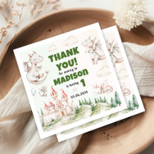 Cute Dragon 1st Birthday Party