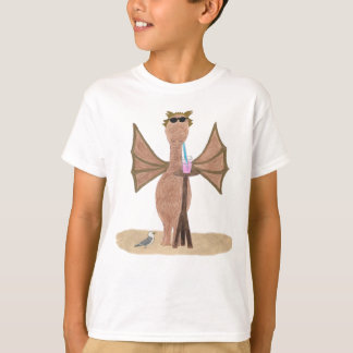 Cute Dragon at the Beach Kids T-shirt