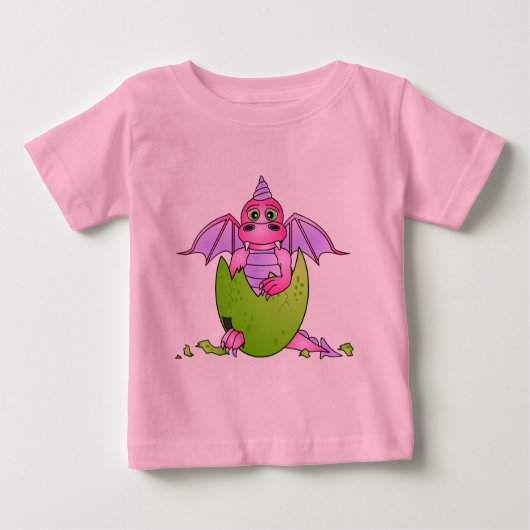 Cute Dragon Baby in gekraakte eieren - Roze / Paar (Voorkant)