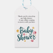 Cute Dragon Baby Shower Thank You Cadeaulabel (Achterkant)