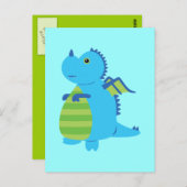 Cute Dragon Briefkaart (Voorkant / Achterkant)