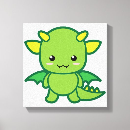 Cute Dragon Canvas Afdruk (Voorkant)