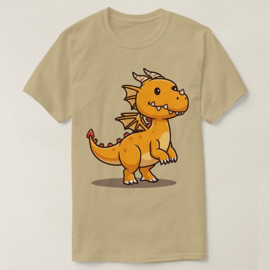 Cute Dragon Cartoon1 T-shirt (Design voorkant)