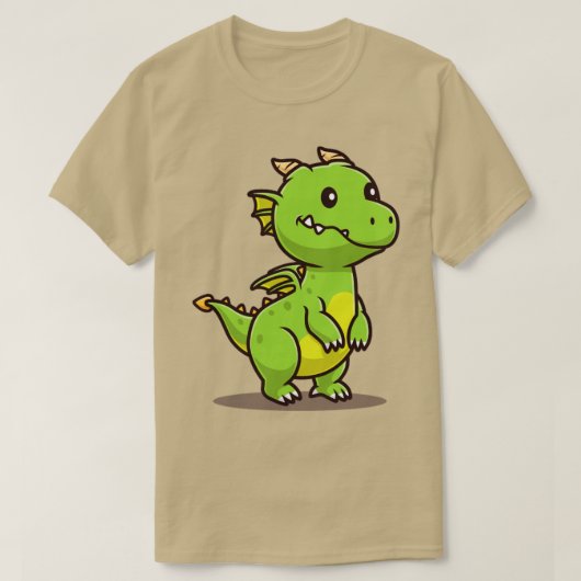 Cute Dragon Cartoon2 T-shirt (Design voorkant)