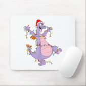 Cute Dragon Christmas Lights Santa Hat Animal Men Muismat (Met muis)