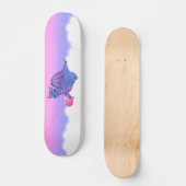 Cute Dragon Heart Blue - Roze - Paarse skateboard (Voorkant)