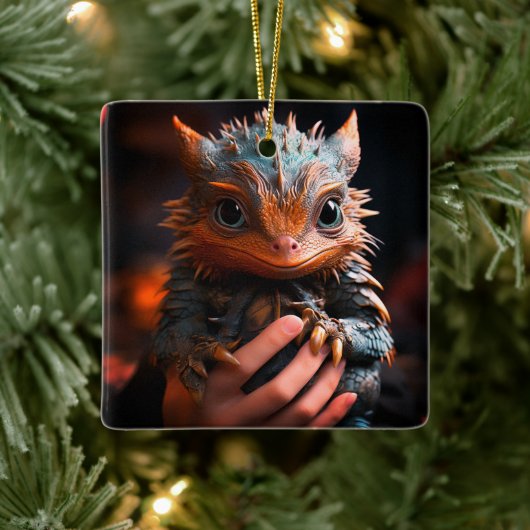 Cute Dragon Keramisch Ornament (Boom)