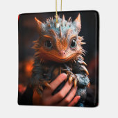 Cute Dragon Keramisch Ornament (Links)