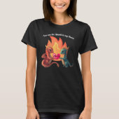 Cute Dragon Love T-Shirt (Voorkant)