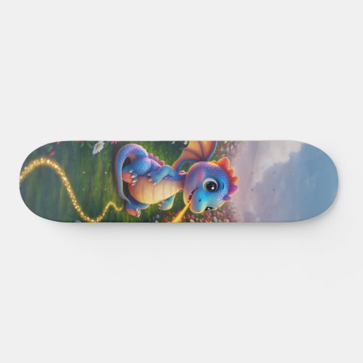 Cute Dragon Persoonlijk Skateboard (Horizontaal)