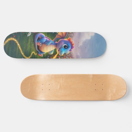 Cute Dragon Persoonlijk Skateboard (Horizontaal)