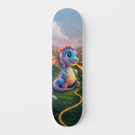Cute Dragon Persoonlijk Skateboard (Voorkant)