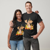 Cute Dragon Pilgrim Happy Thanksgiving Holiday Aut T-shirt (Unisex)