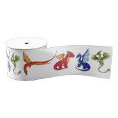 Cute Dragon Ribbon Grosgrain Lint (Spoel)
