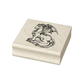 Cute Dragon Rubberstempel
