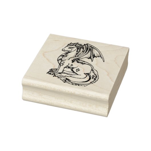 Cute Dragon Rubberstempel (Stempel)