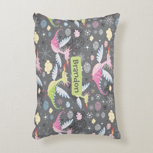 Cute Dragon Sierkussen Accent Kussen (Voorkant(Verticaal))