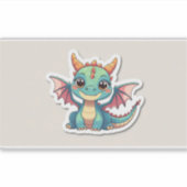 Cute dragon Sticker (Voorkant)