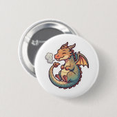 Cute Dragon Zodiac Ronde Button 5,7 Cm (Voorkant /achterkant)