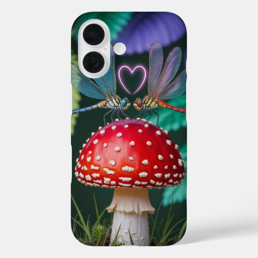 Cute Dragonflies on a Mushroom - Case-Mate iPhone Case (Achterkant)