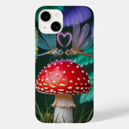 Cute Dragonflies on a Mushroom -  Case-Mate iPhone 14 Hoesje