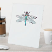 Cute Dragonflies T-Shirt Reclamebord Met Voetstuk (Insitu)