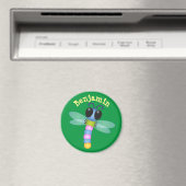 Cute dragonfly cartoon illustratie magneet (Insitu (Vaatwasser))
