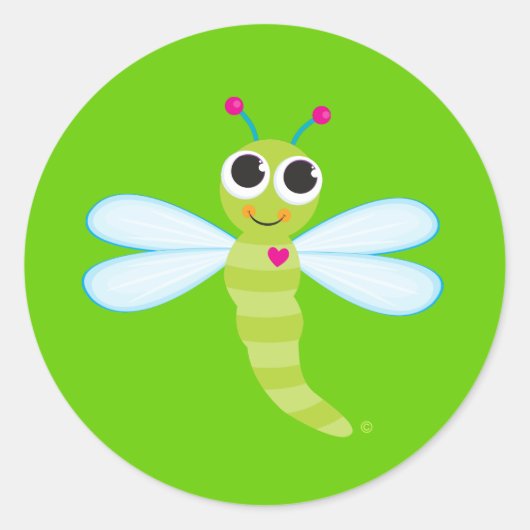 Cute Dragonfly Stickers (Voorkant)