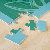 Cute Dragonfly  Summer Modern Floral Art Legpuzzel (Zijkant)