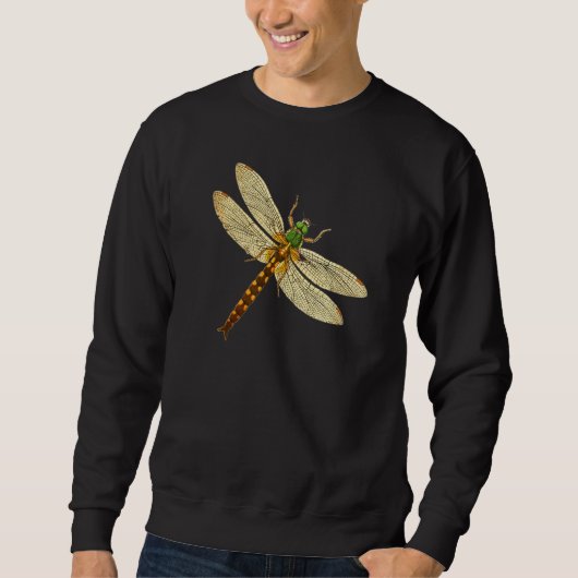 Cute Dragonfly Wings Antiek Dragonfly Illustratie Trui (Voorkant)