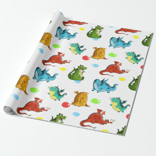 Cute Dragons Cadeaupapier